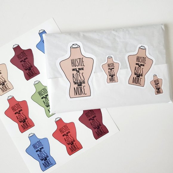 LB044 Poshmark Hustle Boss Sticker [Price Firm] - Picture 6 of 9